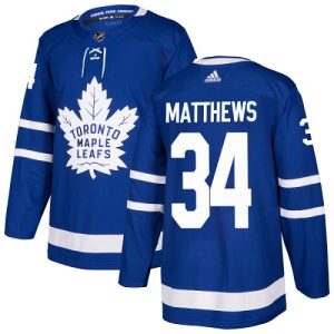 Herren Toronto Maple Leafs Eishockey Trikot Auston Matthews #34 Authentic Königsblau Heim